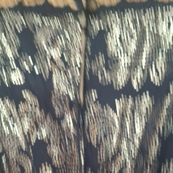 Anthropologie Navy and Gold Embroidered Jacket Size 4 - Picture 12 of 16